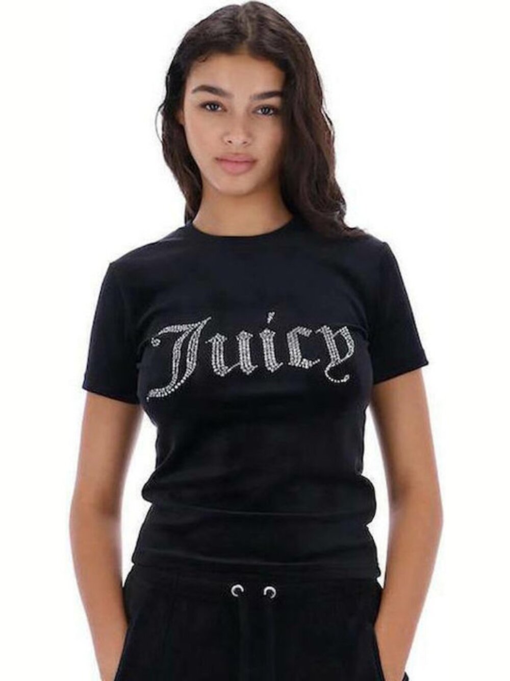 New with tags Juicy Couture Sport black short-sleeve tee Sz L